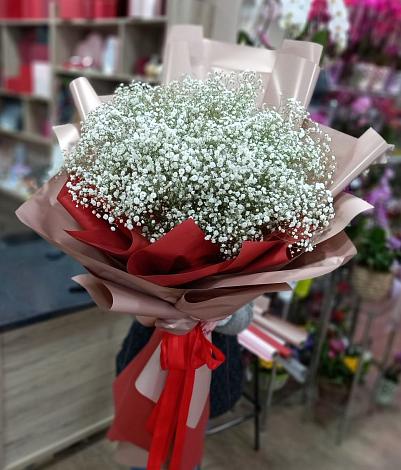 Букет цветов из: Гипсофила в Михайловке Иркутской области