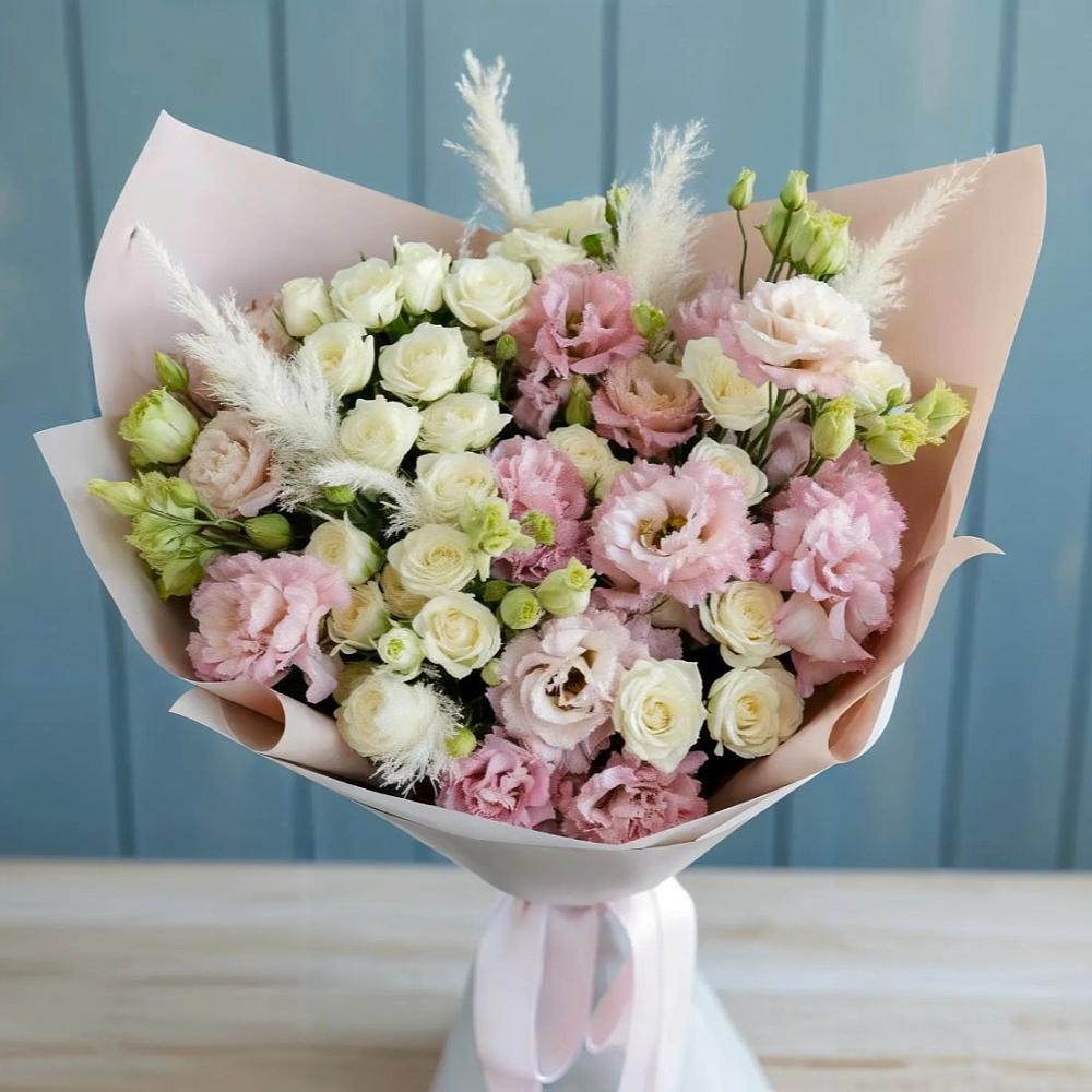 Букет цветов из: Альстромерии и Розы в Михайловке Иркутской области