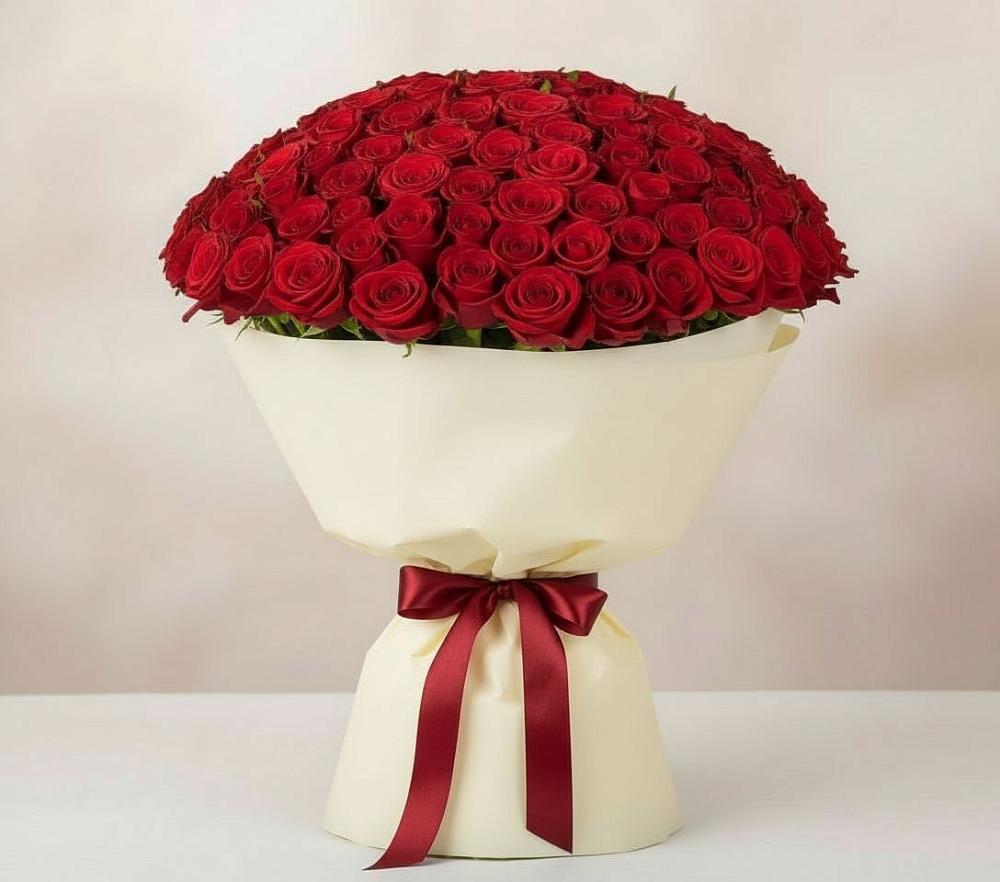 Букет 101 Красная роза Милано в Михайловке Иркутской области