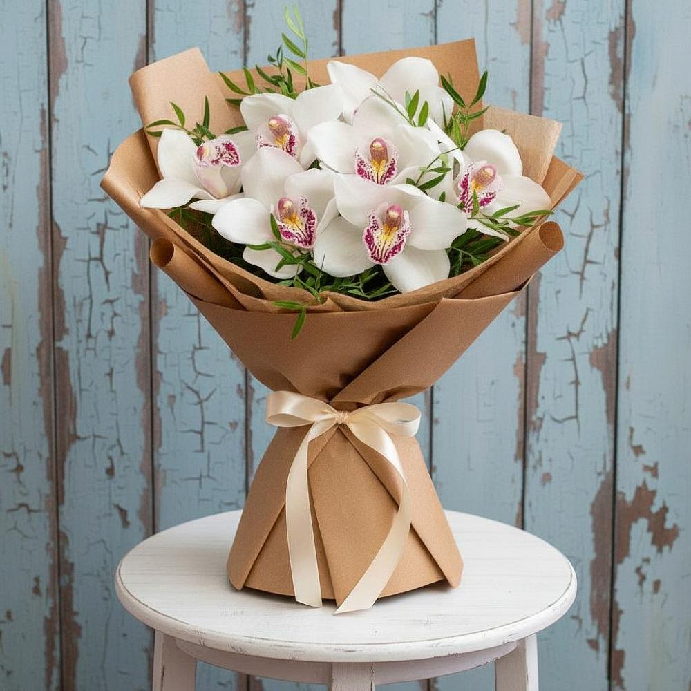 Букет цветов из: Орхидеи и Розы в Михайловке Иркутской области