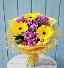 Букет цветов из:  Хризантемы и Герберы в Михайловке Иркутской области