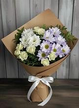 Букет цветов из:  Хризантемы и Розы #REPLACE_PRED# Михайловке Иркутской области