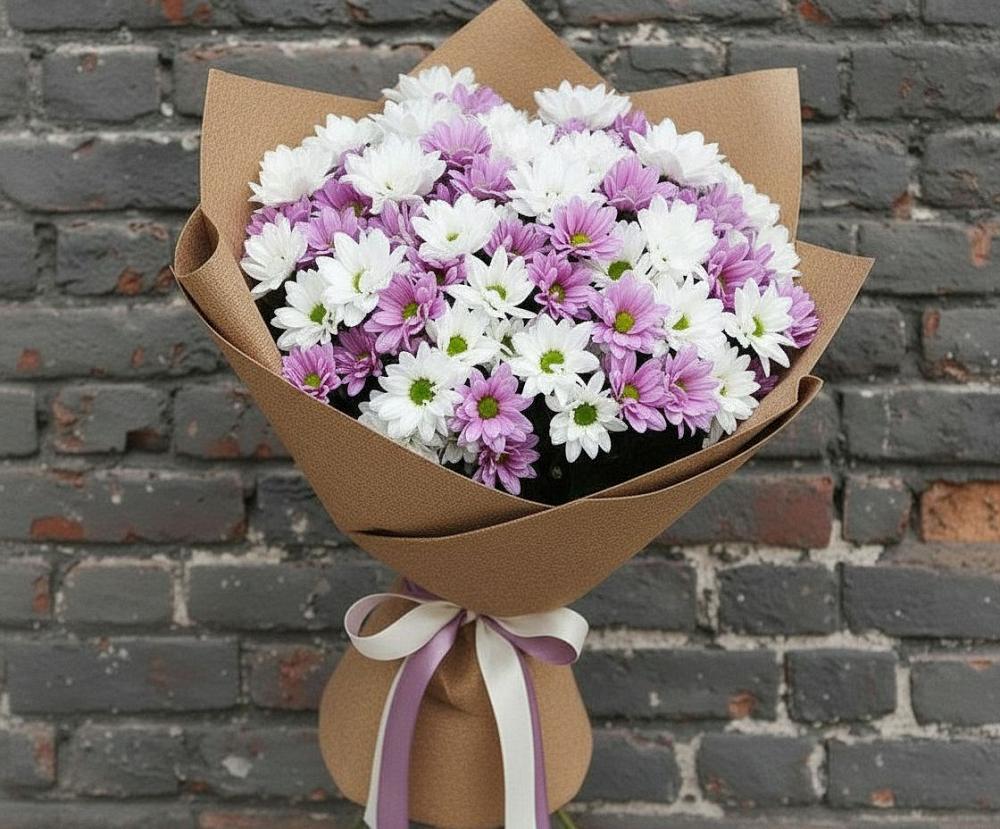 Букет цветов из: Хризантемы в Михайловке Иркутской области