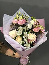 Букет цветов из:  Альстромерии, Розы и Лизиантусы #REPLACE_PRED# Михайловке Иркутской области