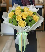 Букет цветов из:  Хризантемы и Розы в Михайловке Иркутской области
