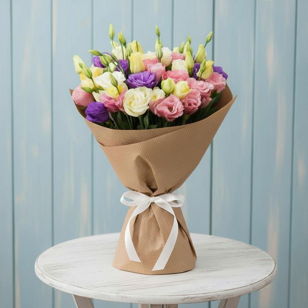 Букет цветов из: Лизиантусы в Михайловке Иркутской области