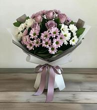 Букет цветов из:  Хризантемы и Розы в Михайловке Иркутской области