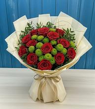 Букет цветов из:  Розы и Хризантемы #REPLACE_PRED# Михайловке Иркутской области