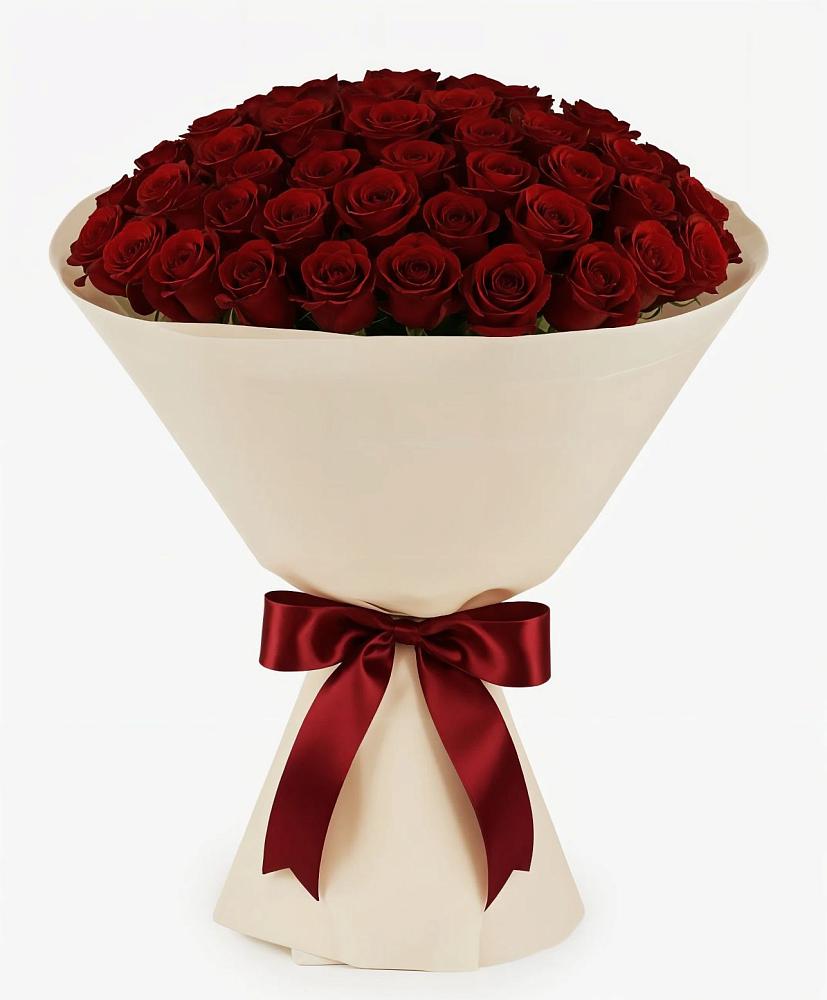 Букет 101 Бордовая роза Блэк Бакарра в Михайловке Иркутской области